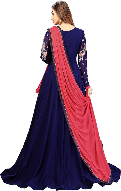 Nivah Fashion Women's Georgette Embroidery gown - Image 3